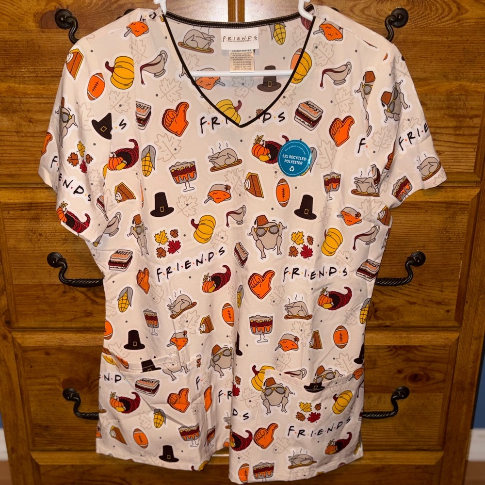FRIENDS scrub top